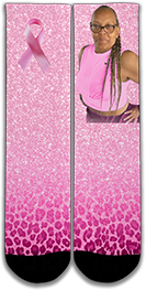 PinkOut Warrior Cancer Custom Socks