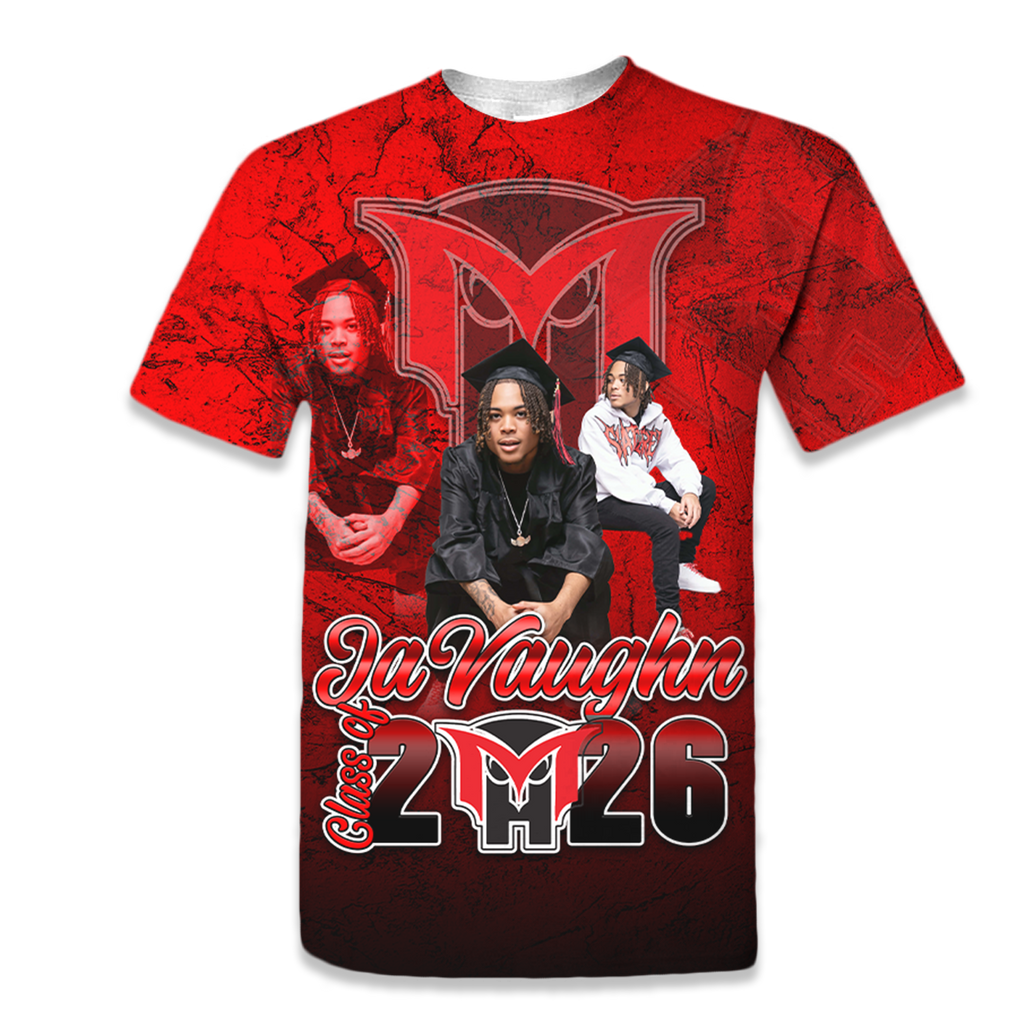 Custom 3-D All-Over Graduation Shirt