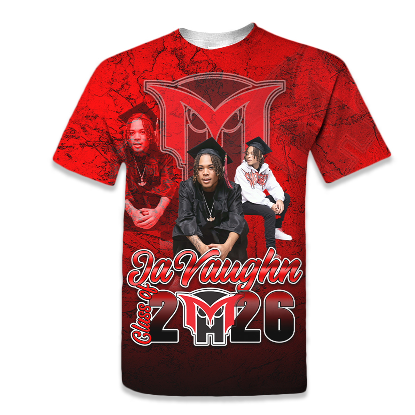 Custom 3-D All-Over Graduation Shirt