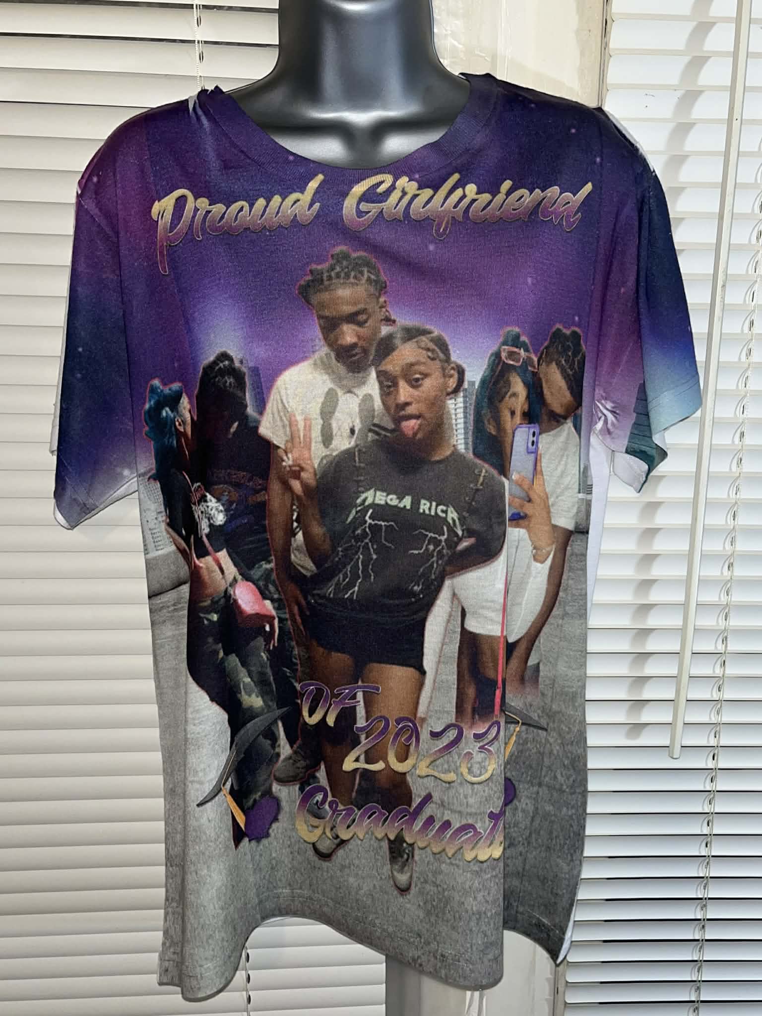 Custom 3-D All-Over Graduation Shirt